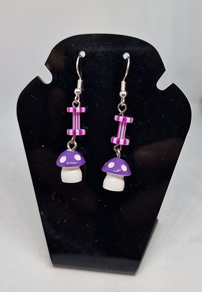 Purple mushrooms